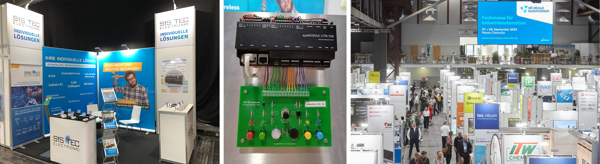 all about automation 2025 - Serie vom Messestand von SYS TEC electronic