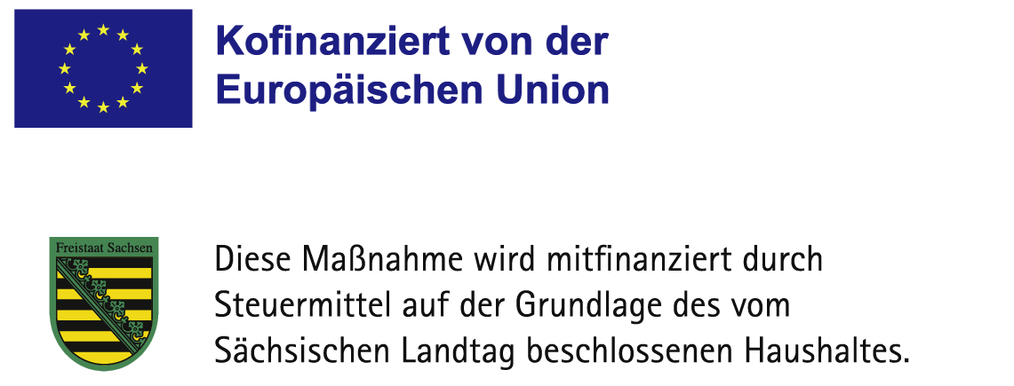 SAB Kommunikationsvorschriften EU-Emplem und Freistaat Sachsen