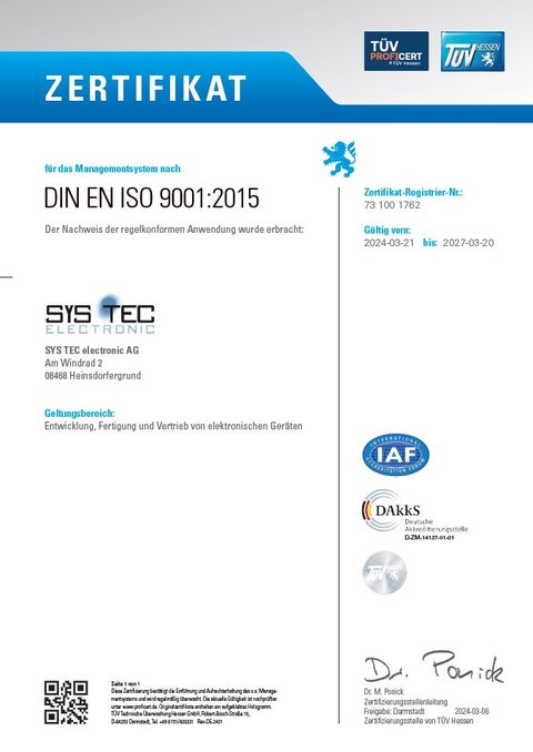 Zertifikat für Qualität & Zertifizierung