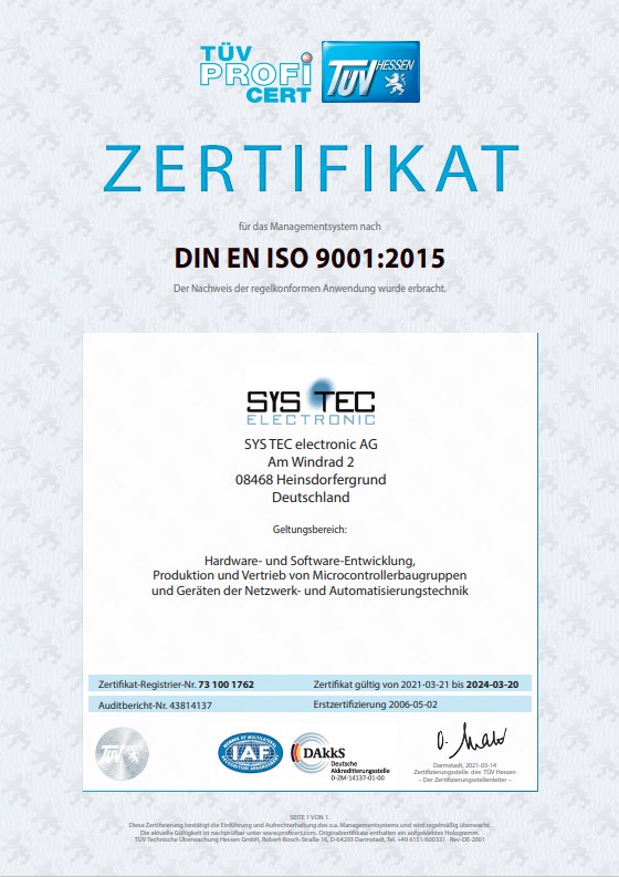Zertifikat für Qualität & Zertifizierung